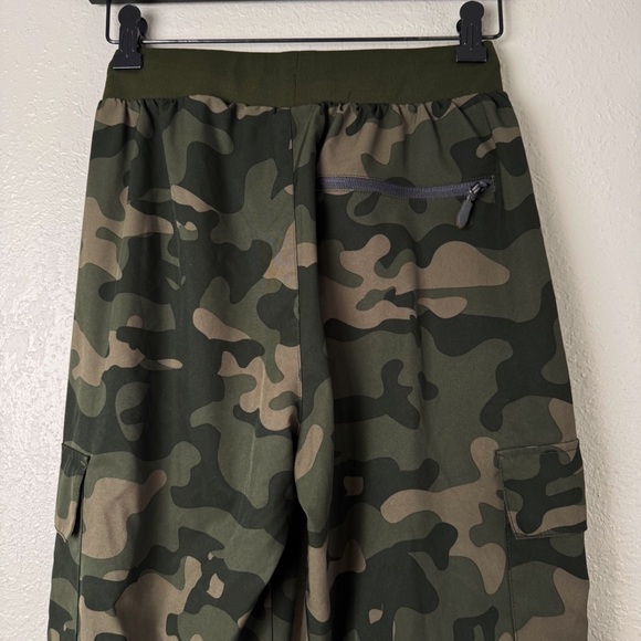 Libin green camo cargo joggers lightweight pants S - Picture 8 of 11